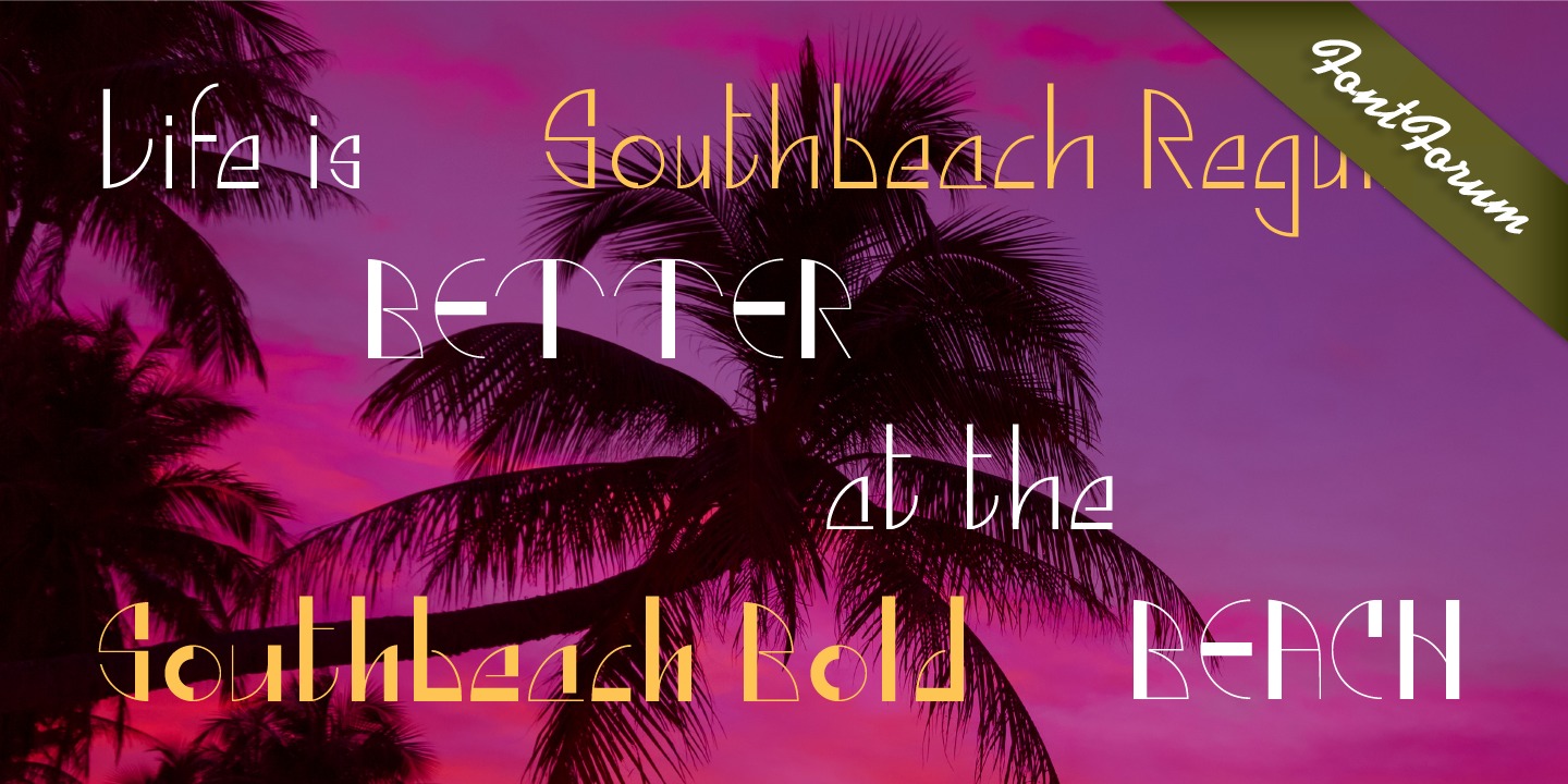 Example font Southbeach #2